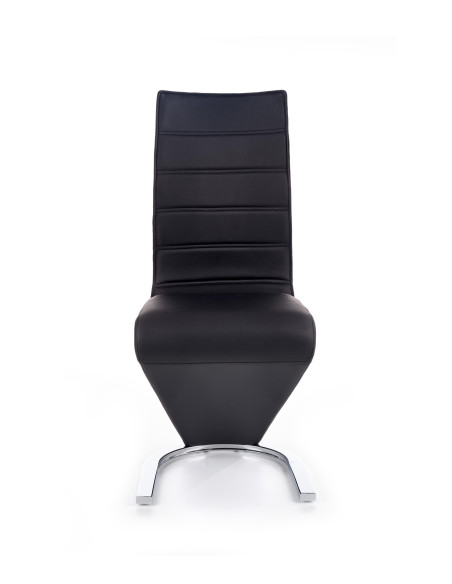 ANIMO Krzesło Stal Chromowana/Eco-Skóra Czarny/Biały - Elegancja i Design