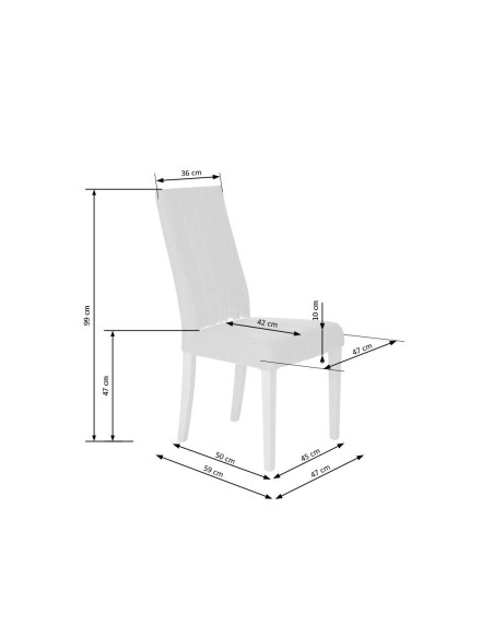 MERMI_2 Krzesło Beżowe Velvet Monolith 09 47x59x99cm - Luksus i Wygoda