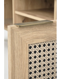ERONO Stolik RTV Dąb Artisan 150x40x45cm - Funkcjonalność w Designie 2