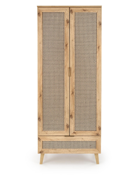 ERONO Szafa Dąb Artisan 80x57x200cm - Przechowywanie z Klasą