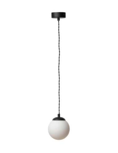 Lampa Wisząca czarna ZINGARI 120 OPAL/BLACK