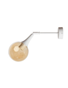 KINKIET ZING 140 AMBER GLASS/WHITE