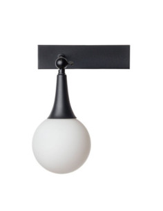 KINKIET czarny ZING 120 WHITE/BLACK