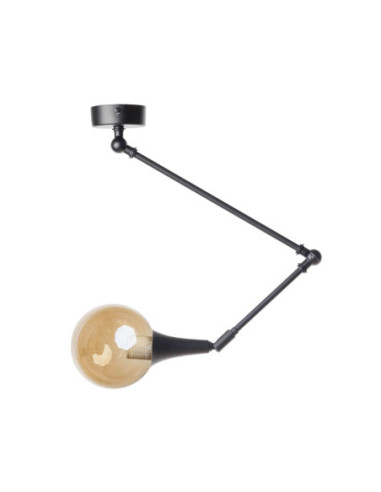 LAMPA WISZĄCA czarna ZING 140/2R AMBER/BLACK/E27