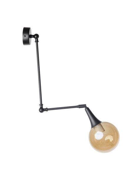 LAMPA WISZĄCA czarna ZING 140/2R AMBER/BLACK/E27