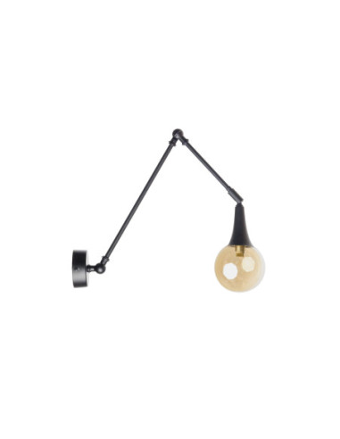 KINKIET czarny ZING 120 AMBER/BLACK/G9