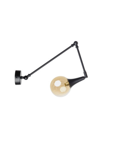 KINKIET czarny ZING 120 AMBER/BLACK/G9