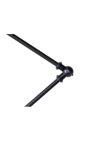 Lampa wisząca czarna ZING 120 TRANSPARENT/BLACK/G9