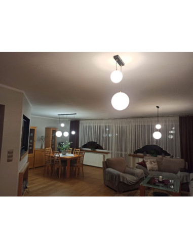 Lampa wisząca czarna ZINGA 2L/200 BLACK