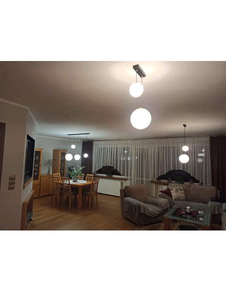 Lampa wisząca czarna ZINGA 2L/200 BLACK