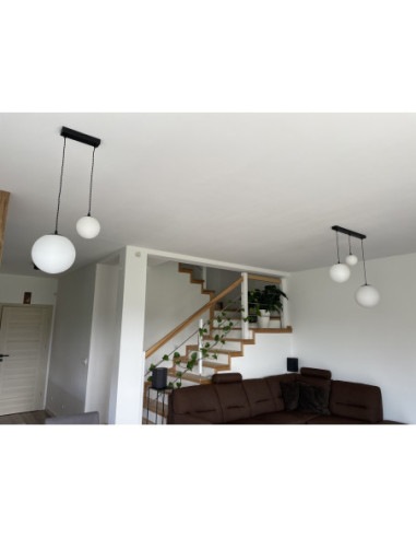 Lampa wisząca czarna ZINGA 2L/200 BLACK