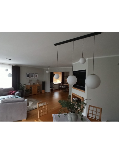 Lampa wisząca czarna ZINGA 2L/200 BLACK