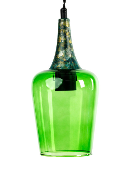 lampa wisząca czarna COLORES FIVE - 5 KOLORÓW/BLACK/handmade