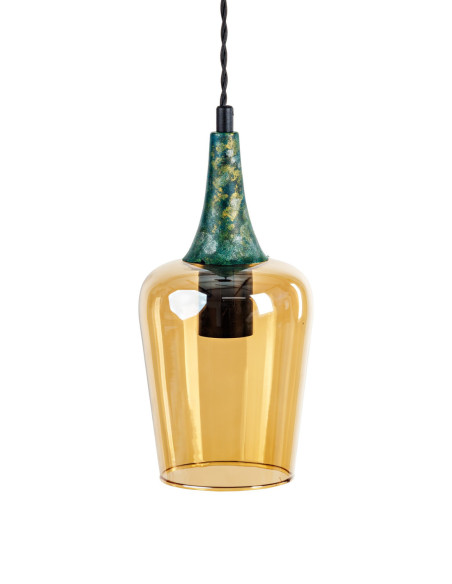 Lampa czarna wisząca COLORES FIVE - 2 KOLORY/BLACK/handmade