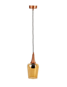 Lampa miedziana COLORES FIVE -1L/AMBER/COPPER