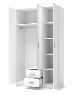 DORIS S-3 Szafa z Lustrem Biały Połysk - Elegancja w... 2
