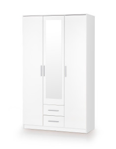 DORIS S-3 Szafa z Lustrem Biały Połysk - Elegancja w...