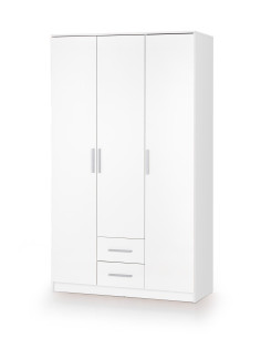 DORIS S-3 Szafa z 2 Szufladami 120/52/205 cm Biała -...