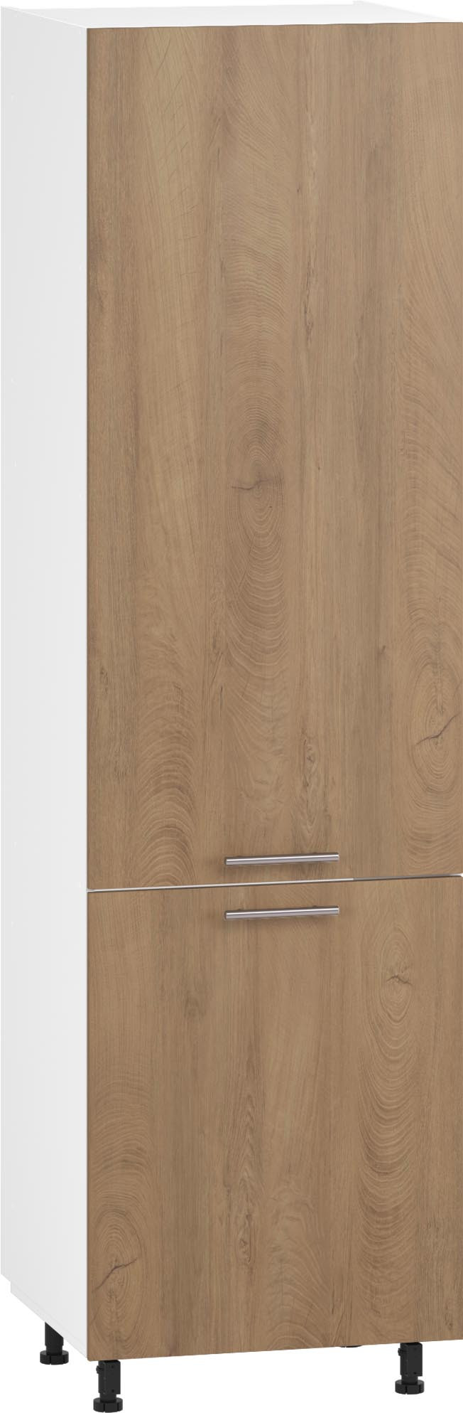 Uniwersalna szafka SALOME DU 60x214 cm w kolorze dąb miodowy mat – widok z przodu.