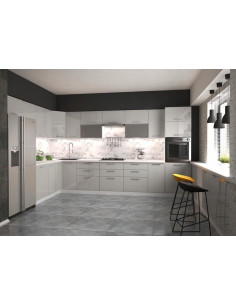 SALOME DP-60/214 Szafka Kuchenna Wysoka Jasny Popiel 60cm... 2