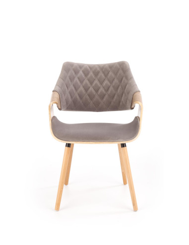 K396 krzesło jasny dąb / popielaty (1p 1szt)