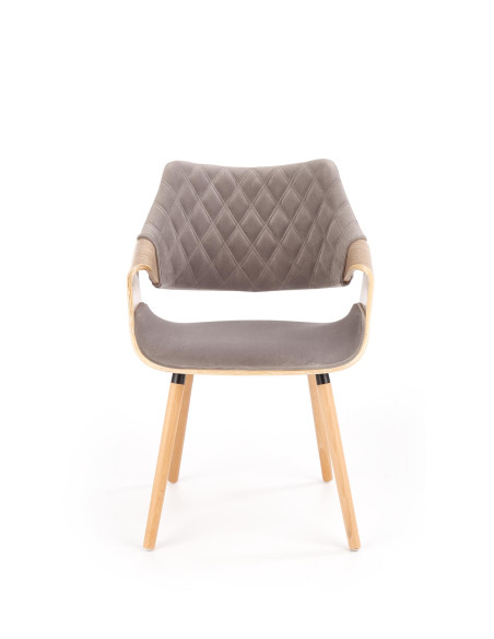 K396 krzesło jasny dąb / popielaty (1p 1szt)