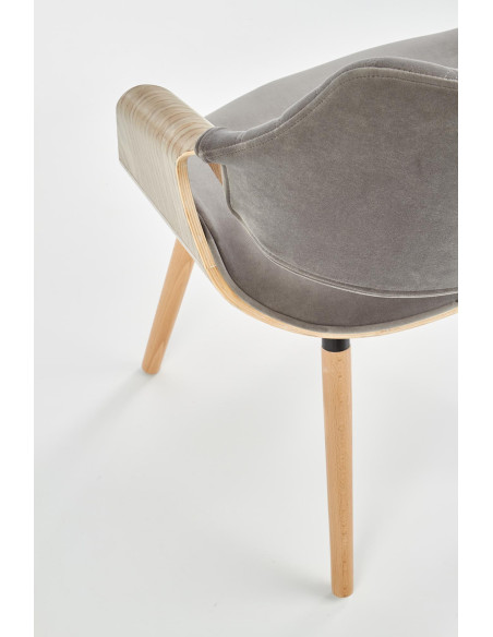 K396 krzesło jasny dąb / popielaty (1p 1szt)