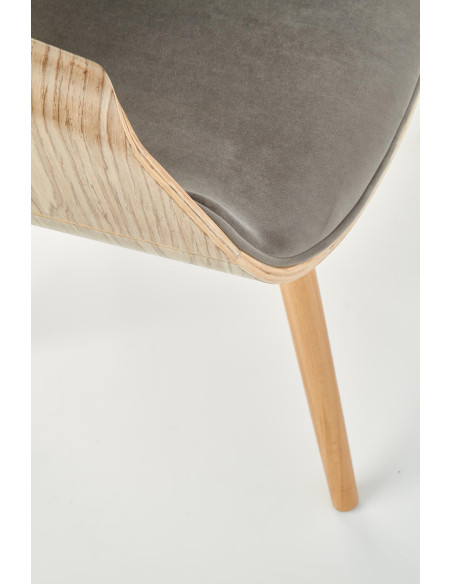 K396 krzesło jasny dąb / popielaty (1p 1szt)