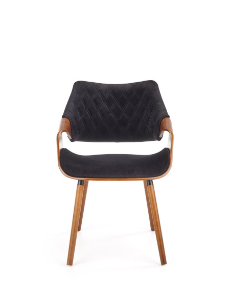 K396 krzesło orzechowy / czarny (1p 1szt)