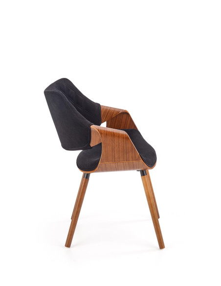 K396 krzesło orzechowy / czarny (1p 1szt)