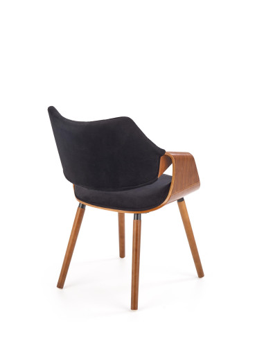 K396 krzesło orzechowy / czarny (1p 1szt)