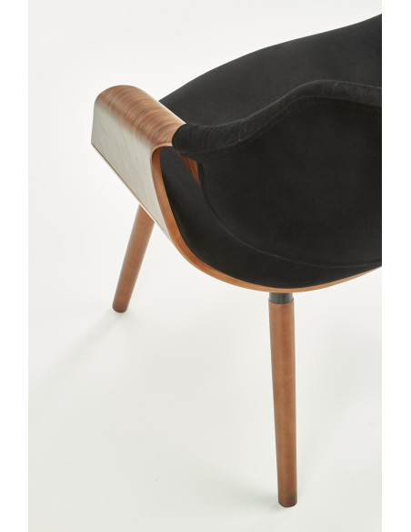 K396 krzesło orzechowy / czarny (1p 1szt)