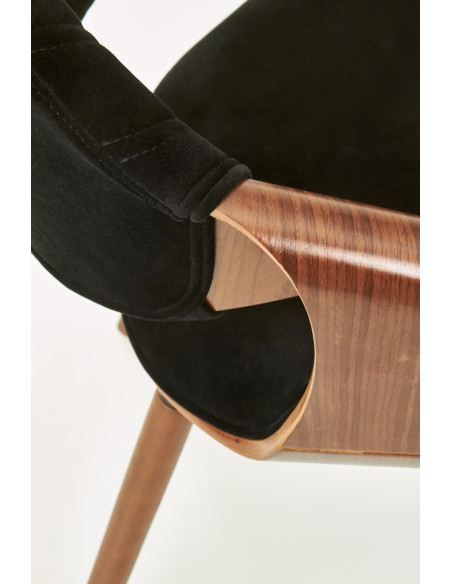 K396 krzesło orzechowy / czarny (1p 1szt)