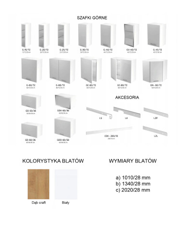 SALOME DU Szafka Uniwersalna 60/214 cm Dąb...