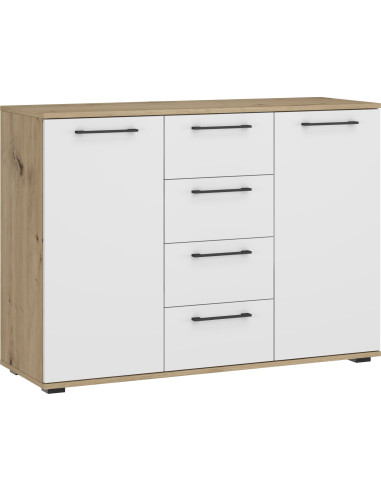 FORMO system szaf modułowych - KOMODA KM-2 dąb artisan/biały (2P 1SZT)