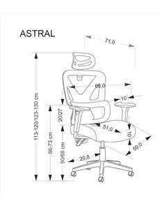 ASTRAL fotel gabinetowy czarny  (1p 1szt) 2