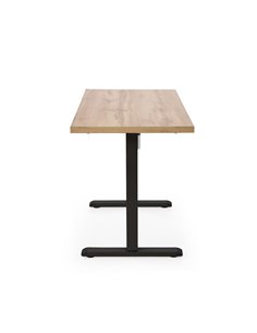 B/54 biurko z funkcją regulacji wysokości, blat - dąb artisan, stelaż - czarny 2
