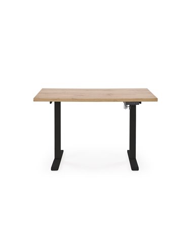 B/54 biurko z funkcją regulacji wysokości, blat - dąb artisan, stelaż - czarny