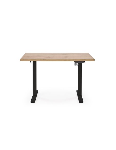 B/54 biurko z funkcją regulacji wysokości, blat - dąb artisan, stelaż - czarny