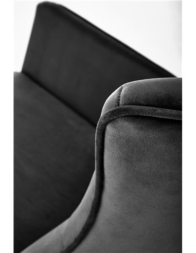 BAZALTO fotel bujany czarny (1p 1szt)