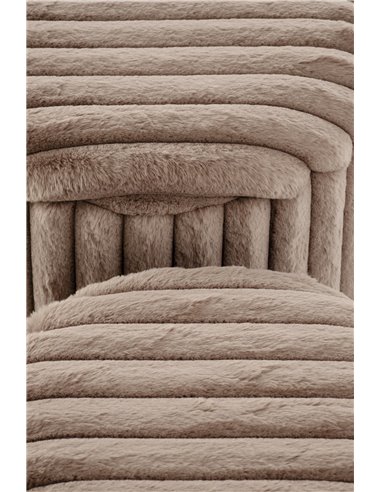 FIDO zestaw 2 puf, cappuccino / złoty (1p 1kpl)