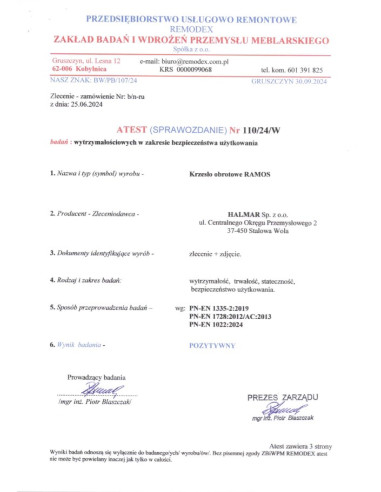 RAMOS fotel gabinetowy czarny (1p 1szt)