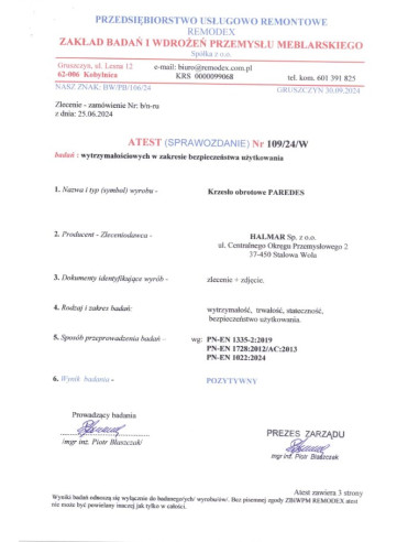 PAREDES fotel gabinetowy czarny (1p 1szt))