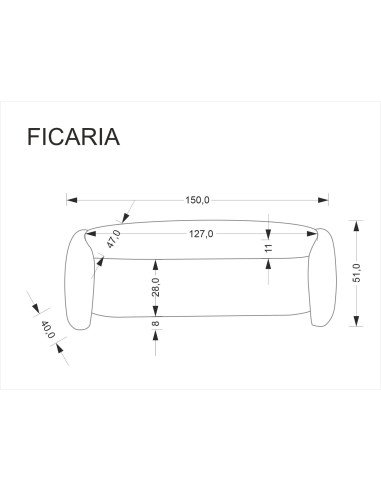 FICARIA ławka z funkcją pojemnika kremowy (1P 1SZT)