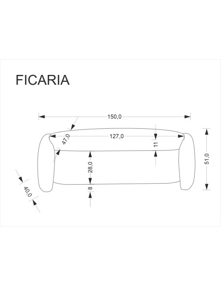 FICARIA ławka z funkcją pojemnika kremowy (1P 1SZT)