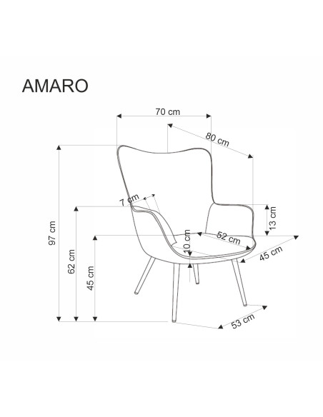 AMARO fotel wypoczynkowy, oliwkowy (1p 1szt)