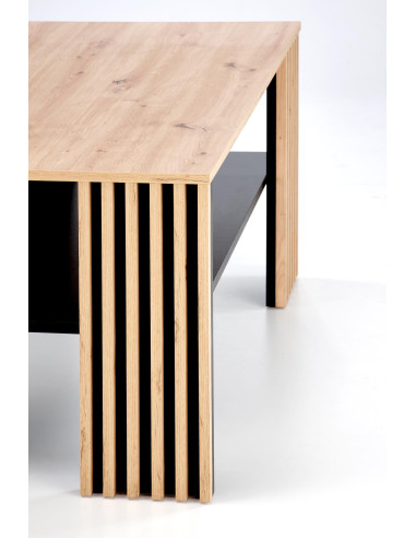 FEMINA ława dąb artisan/czarny (1p 1szt)