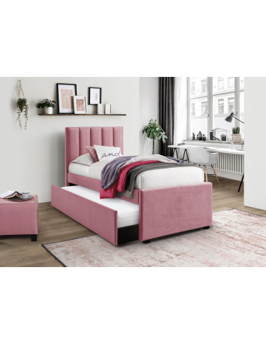 RUSSO 90 cm łóżko różowy (4p 1szt)