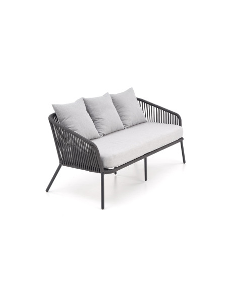 ROCCA zestaw ogrodowy ( sofa + fotel 2x + ława ), ciemny popiel / jasny popiel (1p 1szt)