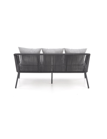 ROCCA zestaw ogrodowy ( sofa + fotel 2x + ława ), ciemny popiel / jasny popiel (1p 1szt)